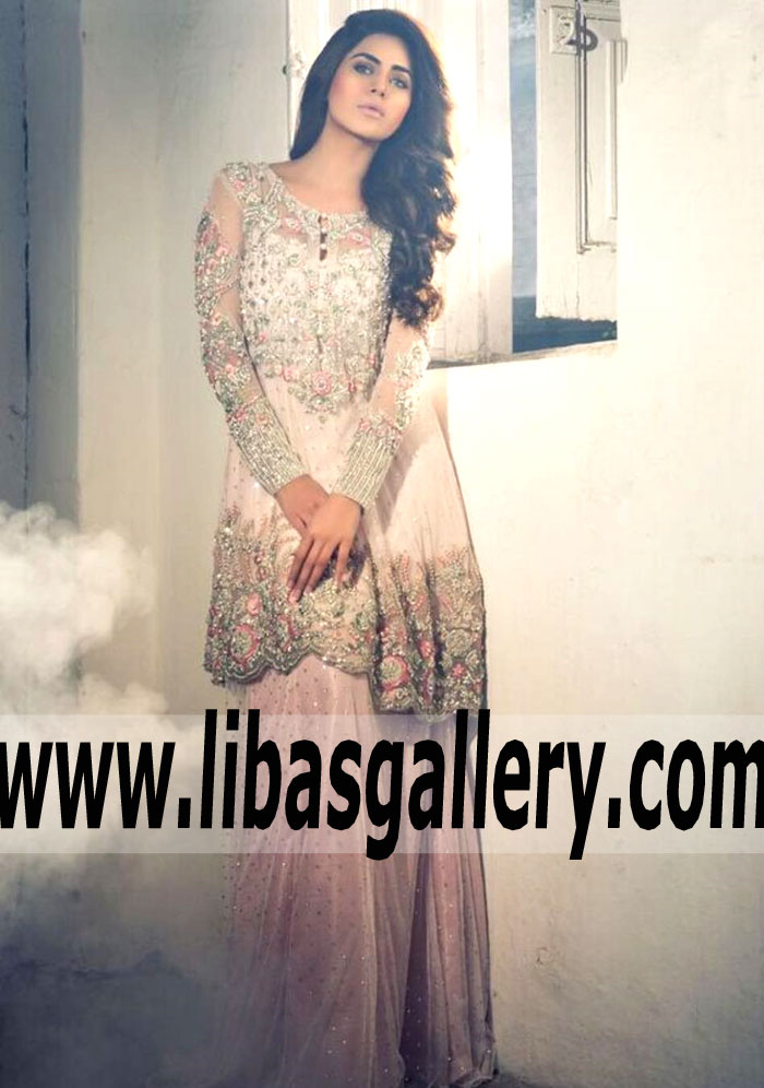 Indian Pakistani Peplum Frocks Dresses Mina Hasan Chicago Illinois IL USA Pretty Peplum Frocks Dresses Online shopping