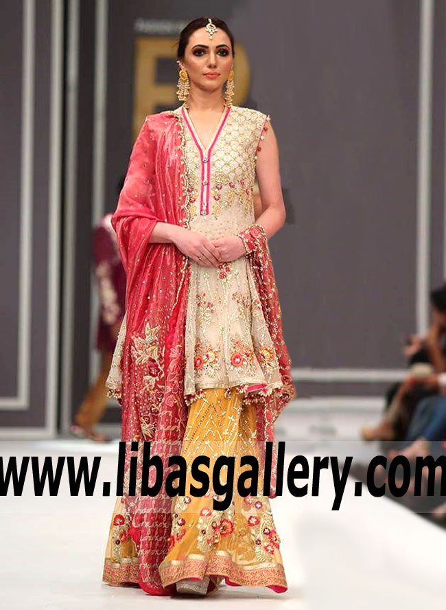 Designer Bridal Dress For Next Party And Wedding Functions Designer Deepak Perwani Bridal Dresses Chicago Illinois Pakistani Bridal Sharara IL USA