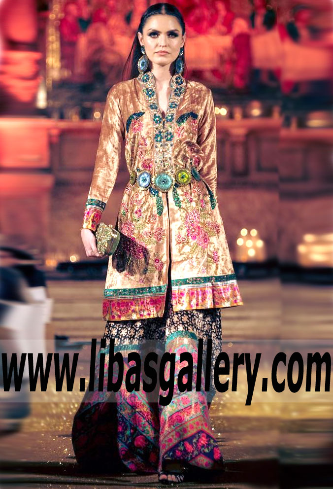 Faiza Samee Bridal Wear With Floor Length Lehenga Latest Bridal Wear Collection Pakistan Newcastle London UK Floor Length Lehenga Bridal Collection