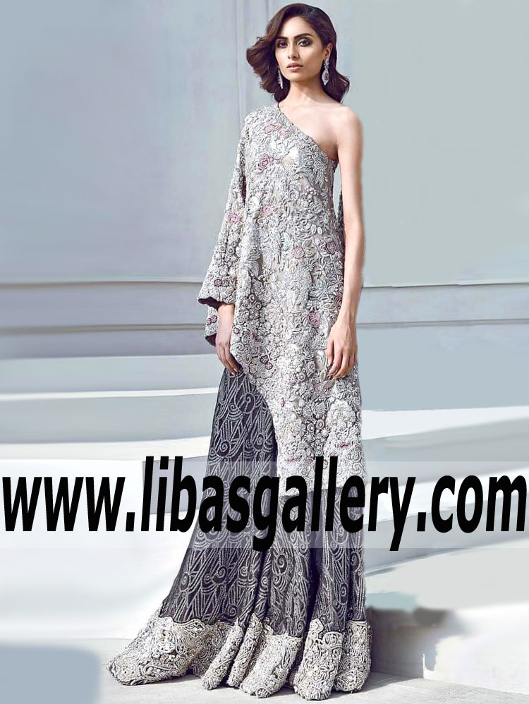 Grandiose Republic Womenswear Bridesmaid Poncho for Modern Wedding and Special Occasions Pakistani Bridesmaid Dresses | Online Shop Salisbury UK