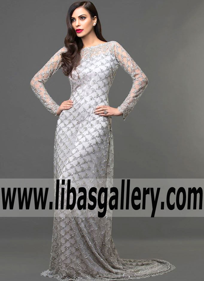 Designer Gown Dress for Special Occasion and Newly Wed Bride Gown Dresses Wedding Dresses Sydney Australia Deepak Perwani formal wear