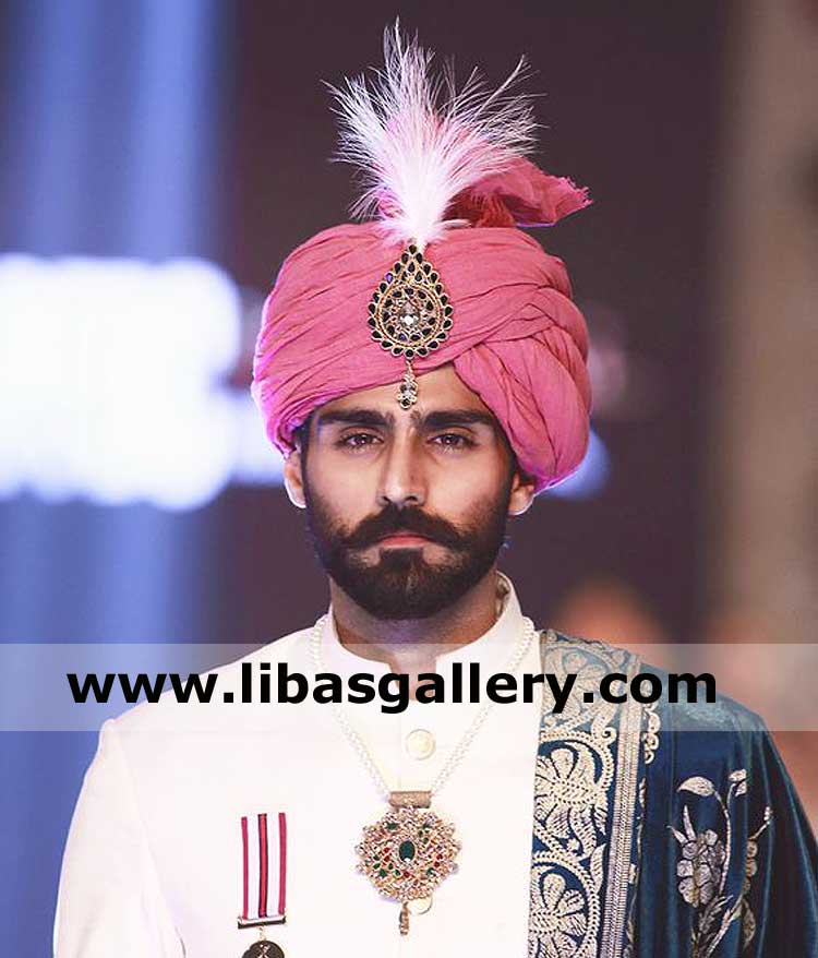 Man in Pink Turban with short shamla royal type pagri pretied groom nikah barat happy time india germany kuwait Man in Pink Turban with short shamla royal type pagri pretied groom nikah barat happy time india germany kuwait