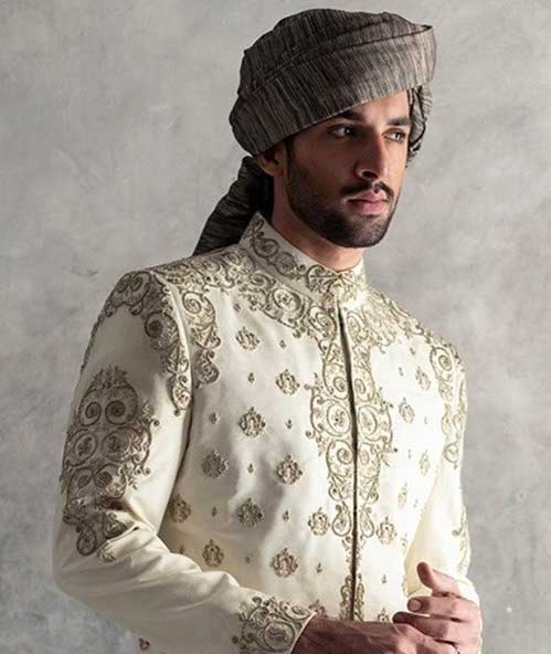 groom wedding turban in gray color for nikah ceremony buy pretied wedding turbans quick delivery by express courier sugarland texas san diego dallas usa