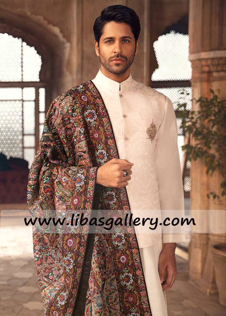 White Shalwar Kameez With Waistcoat | tunersread.com