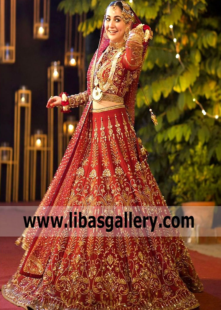 The most beautiful Hania Amir wedding dresses from the Nomi Ansari ...